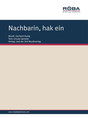 cover image of Nachbarin, hak ein